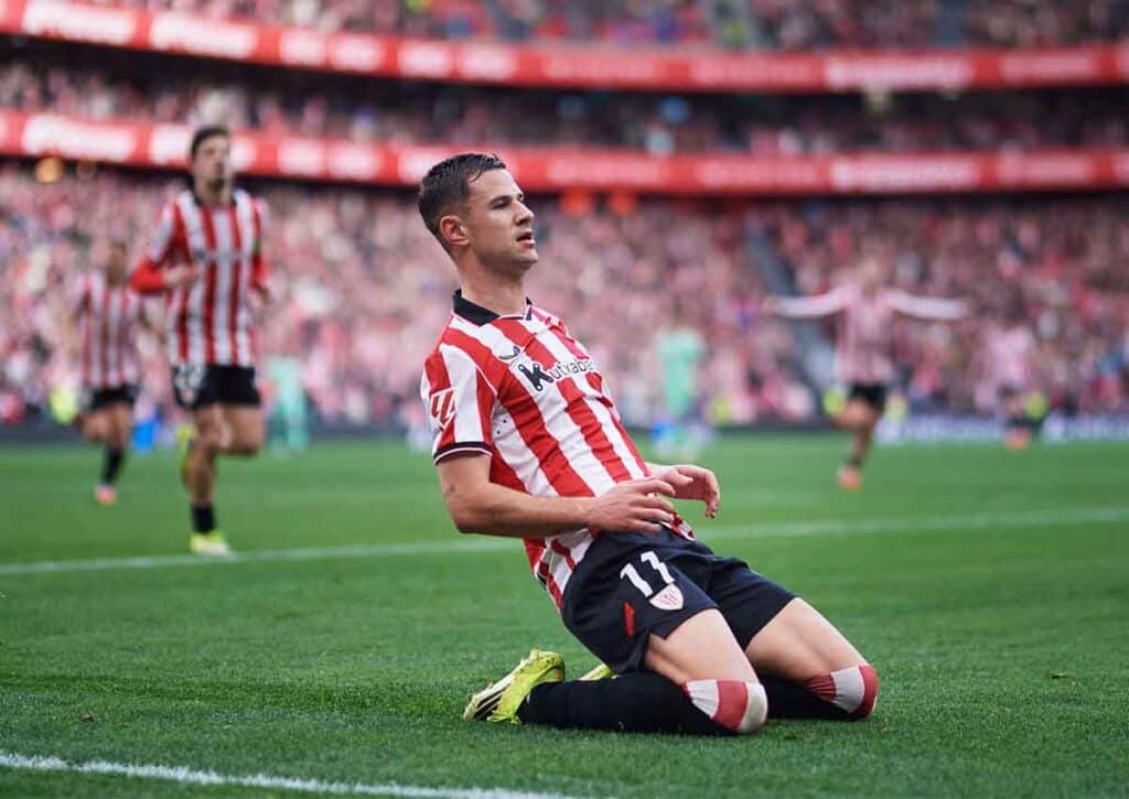 Setzt sich Athletic Bilbao (im Bild: Gorka Guruzeta) gegen Villarreal am Sonntagabend durch? (© Cesar Ortiz Gonzalez / Alamy Stock Photo) Athletic Bilbao Villarreal Tipp