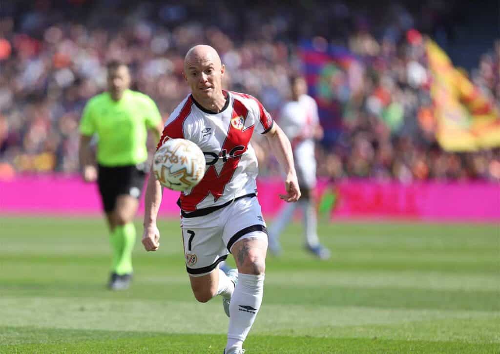 Behält Rayo Vallecano (im Bild: Isi Palazon) gegen Elche die Oberhand? (© ZUMA Press, Inc. / Alamy Stock Photo) Rayo Vallecano Elche Tipp