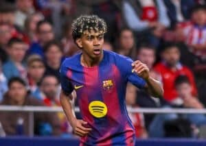 Sind zwischen Barcelona (im Bild: Yamal) und Atletico Madrid viele Tore zu erwarten? (© ZUMA Press, Inc. / Alamy Stock Photo) Barcelona Atletico Madrid Tipp