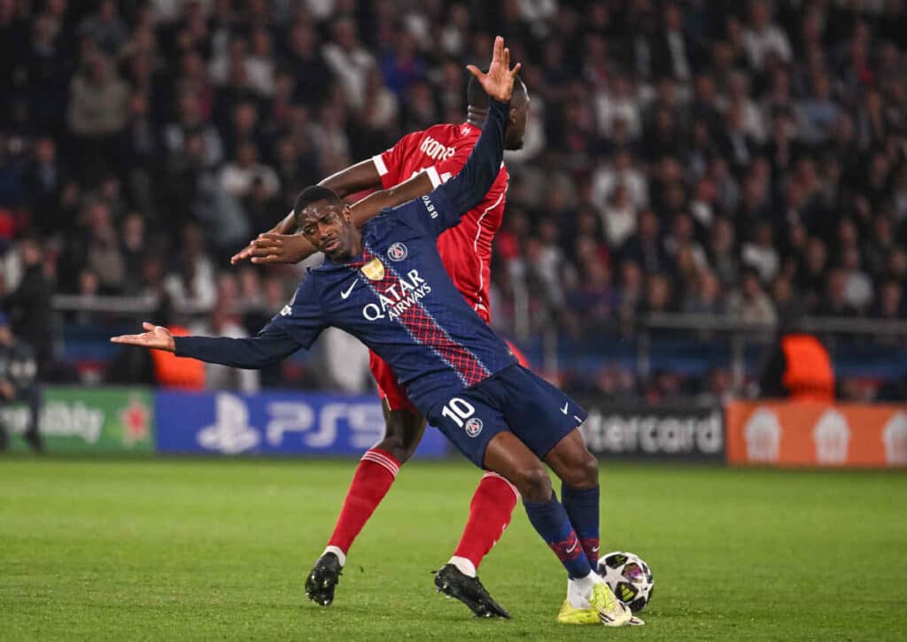 Dominiert PSG (im Bild: Ousmane Dembele) auch das Rückspiel gegen Liverpool an der Anfield Road? (© LE PICTORIUM / Alamy Stock Photo) Dominiert PSG (im Bild: Ousmane Dembele) auch das Rückspiel gegen Liverpool an der Anfield Road?