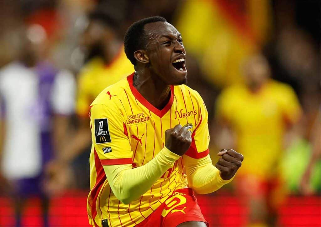 Setzt sich Lens (im Bild: Saud Abdulhamid) gegen Toulouse in einem intensiven Pokalkracher durch? (© Associated Press / Alamy Stock Photo) Lens Toulouse Tipp