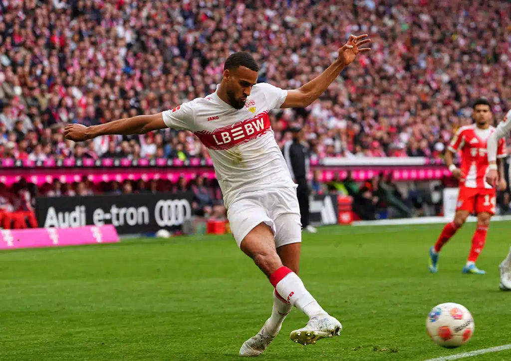 Kann der VfB Stuttgart (im Bild: Josha Vagnoman) wie im Vorjahr ins Finale einziehen und dort den Titel verteidigen? (© Ulrik Pedersen/ZUMA Press Wire) VfB Stuttgart vs. Freiburg Tipp
