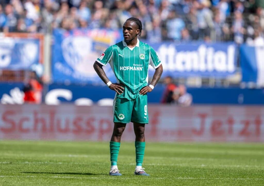 Entscheidet Fürth auch dank Noel Futkeu (im Bild) das Frankenderby gegen Nürnberg für sich? (© dpa picture alliance / Alamy Stock Photo) Fürth Nürnberg Tipp