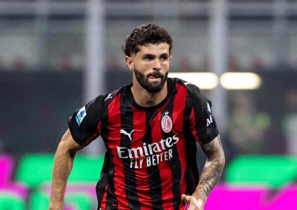 Feiert die AC Milan (im Bild: Pulisic) gegen Sassuolo den erwarteten Triumph? (© Cristiano Barni / Alamy Stock Photo) Sassuolo AC Milan Tipp