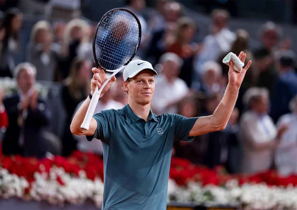 Ist Jannik Sinner (im Bild) für Arthur Fils eine Nummer zu groß? (© ZUMA Press, Inc. / Alamy Stock Photo) Jannik Sinner Arthur Fils Tipp