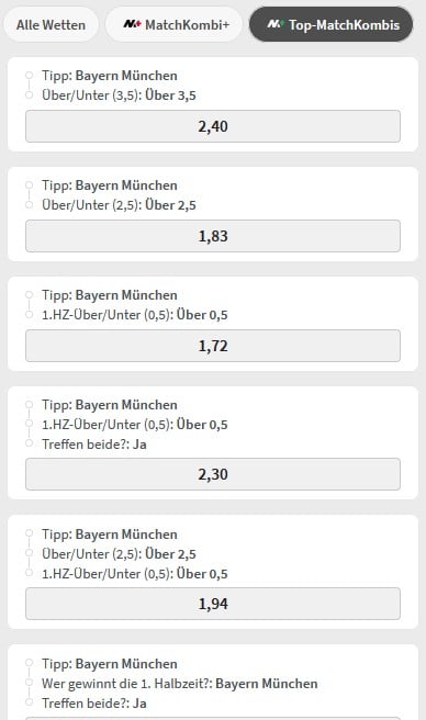 Tipico Quoten Bayern Real Wetten