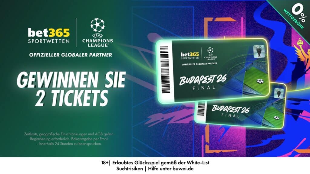 bet365 champions league gewinnspiel