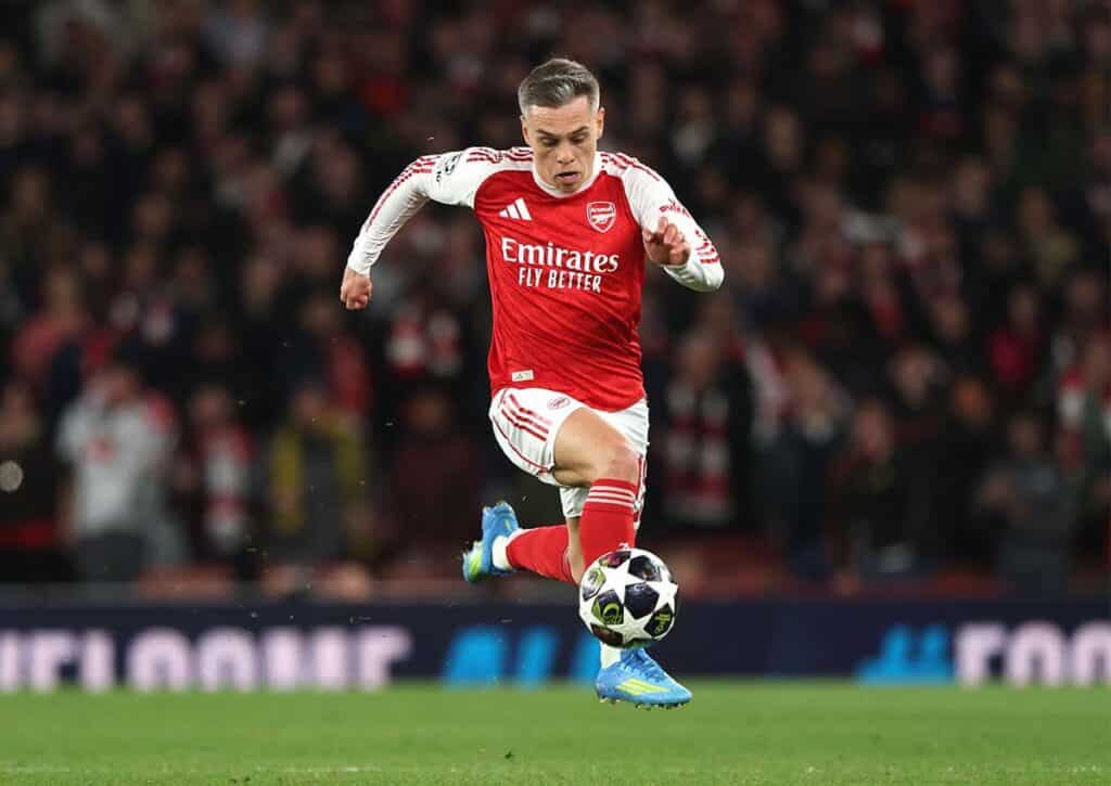 Behält Arsenal (im Bild: Leandro Trossard) gegen Fulham die Nerven? (© Paul Marriott / Alamy Stock Photo) Arsenal Fulham Tipp