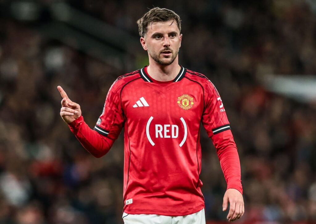 Hält Manchester United (im Bild: Mason Mount) Erzrivale Liverpool auf Abstand? (© News Images LTD / Alamy Stock Photo) Manchester United Liverpool Tipp