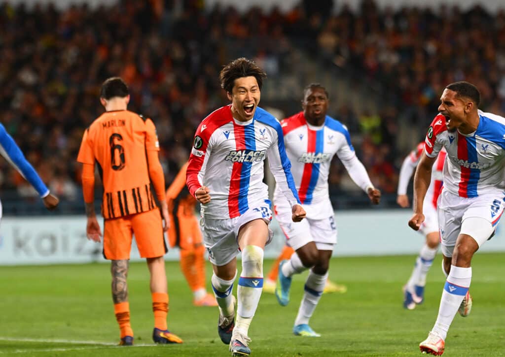 Kann Crystal Palace (im Bild: Daichi Kamada) den Vorsprung aus dem Hinspiel nutzen und ins Finale einziehen? (© PA Images / Alamy Stock Photo) Crystal Palace vs. Schachtjor Donezk Tipp