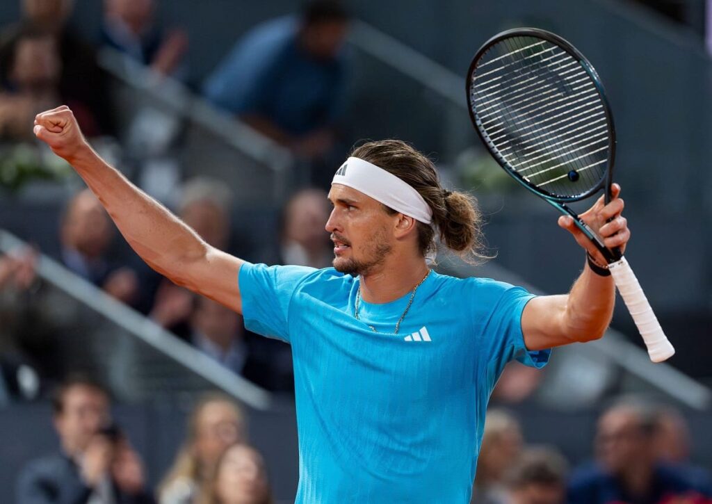 Wie schwer tut sich Alexander Zverev (im Bild) gegen Shootingstar Alexander Blockx? (© ZUMA Press, Inc. / Alamy Stock Photo) Alexander Blockx Alexander Zverev Tipp