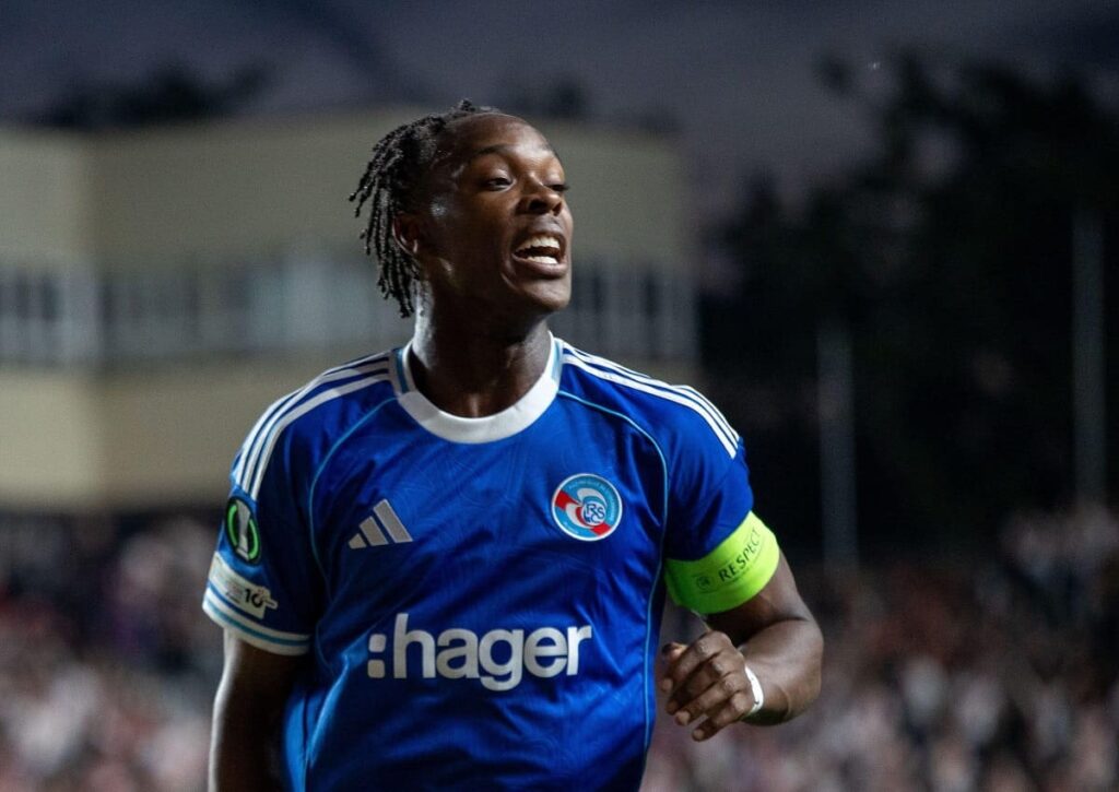 Schafft Straßburg (im Bild: Emanuel Emegha) auch gegen Rayo Vallecano den Turnaround? (© ZUMA Press, Inc. / Alamy Stock Photo) Straßburg Rayo Vallecano Tipp