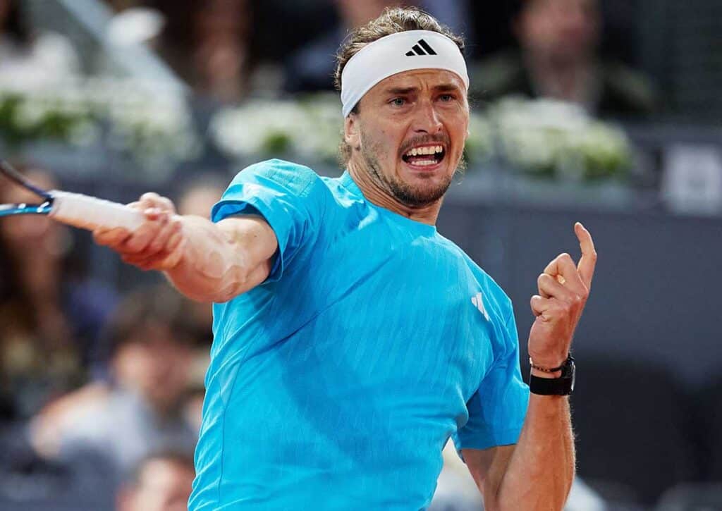 Ist Zverev (im Bild) seinem Gegner Sinner im Madrid Finale nicht gewachsen? (© QSP / Alamy Stock Photo) Jannik Sinner Alexander Zverev Tipp