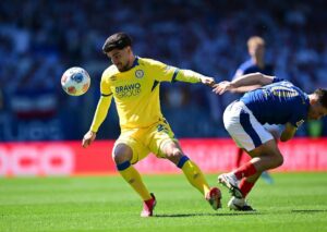 Steht Braunschweig (im Bild: Fabio Di Michele Sanchez) gegen Dresden ein kompliziertes Heimspiel bevor? (© dpa picture alliance archive / Alamy Stock Photo) Braunschweig Dresden Tipp