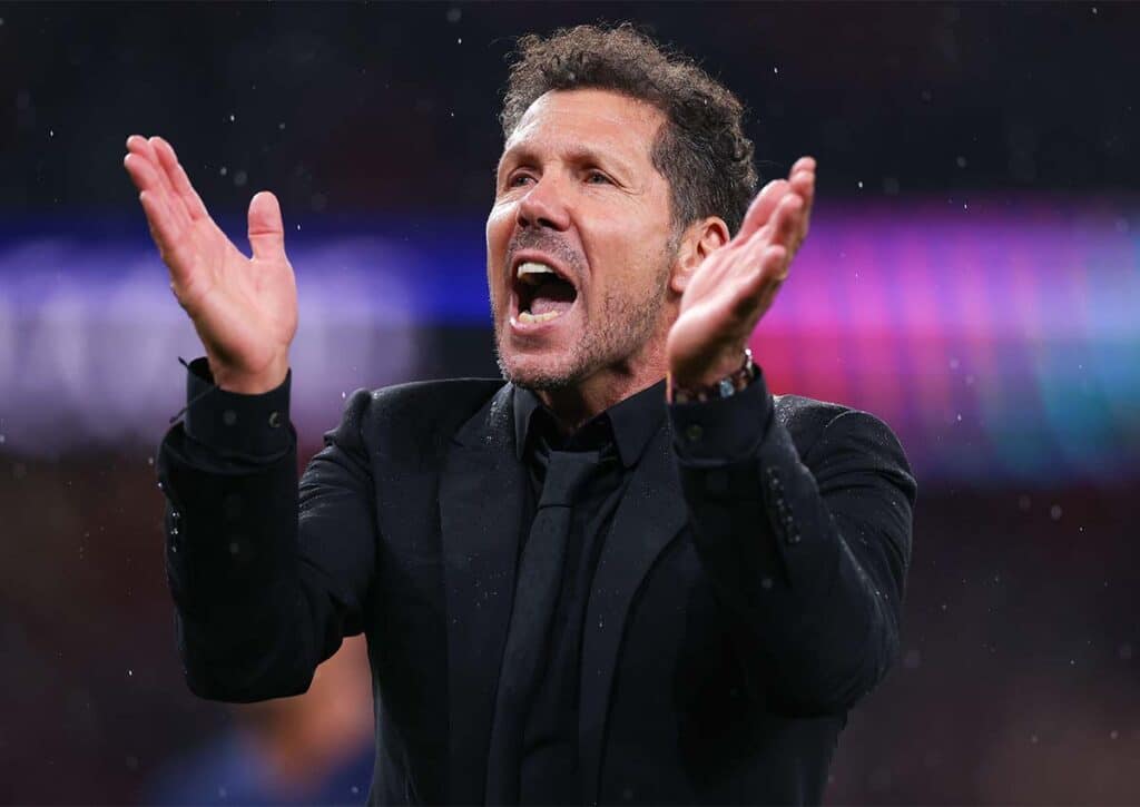 Lässt Atletico Madrid (im Bild: Diego Simeone) nach dem CL-Aus nun auch gegen Celta Vigo Federn? (© MatchDay Images Limited / Alamy Stock Photo) Atletico Madrid Celta Vigo Tipp