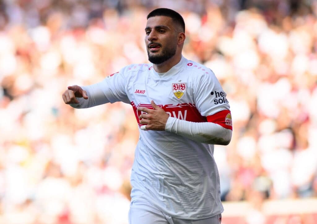 Macht der VfB Stuttgart (im Bild: Deniz Undav) mit einem Auswärtssieg in Frankfurt die Champions League klar? (© Vitalii Kliuiev / Alamy Stock Photo) Frankfurt VfB Stuttgart Tipp