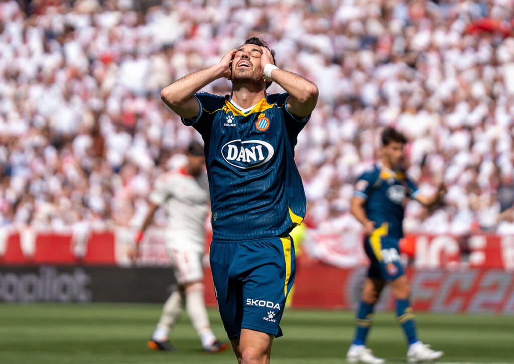Gelingt Espanyol Barcelona (im Bild: Edu Exposito) ein wichtiger Schritt gegen den Abstieg? (© Action Plus Sports Images/Alamy Stock Photo) Espanyol Barcelona vs. Athletic Bilbao Tipp