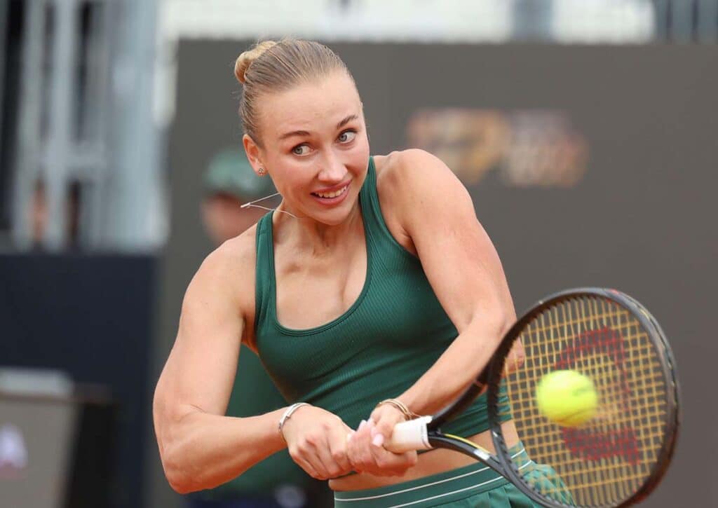 Überrascht Potapova (im Bild) gegen Gauff? (© ZUMA Press, Inc. / Alamy Stock Photo) Gauff Potapova Tipp