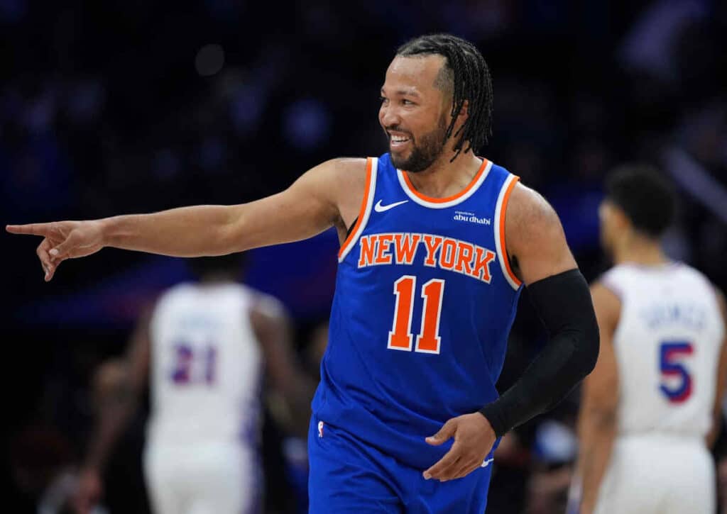 Jalen Brunson will in Game 1 seiner New York Knicks gegen die Cleveland Cavaliers gleich wieder liefern. (© Associated Press / Alamy Stock Photo) Jalen Brunson will in Game 1 seiner New York Knicks gegen die Cleveland Cavaliers gleich wieder liefern.