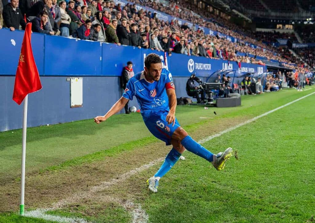 Gewinnt Atletico Madrid (im Bild: Koke) gegen Villarreal? (© SPP Sport Press Photo. / Alamy Stock Photo) Villarreal Atletico Madrid Tipp