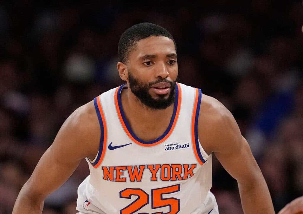 Bestätigen die Knicks (im Bild: Bridges) ihre Favoritenrolle gegen Cleveland? (© Associated Press / Alamy Stock Photo) Cleveland Cavaliers New York Knicks Tipp