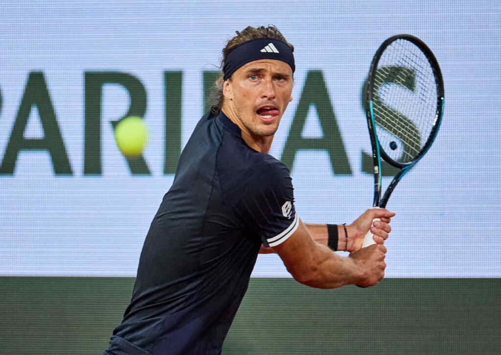 Wie viele Sätze benötigt Alexander Zverev im Achtelfinale gegen Jesper de Jong? (© ZUMA Press, Inc. / Alamy Stock Photo) Wie viele Sätze benötigt Alexander Zverev im Achtelfinale gegen Jesper de Jong?