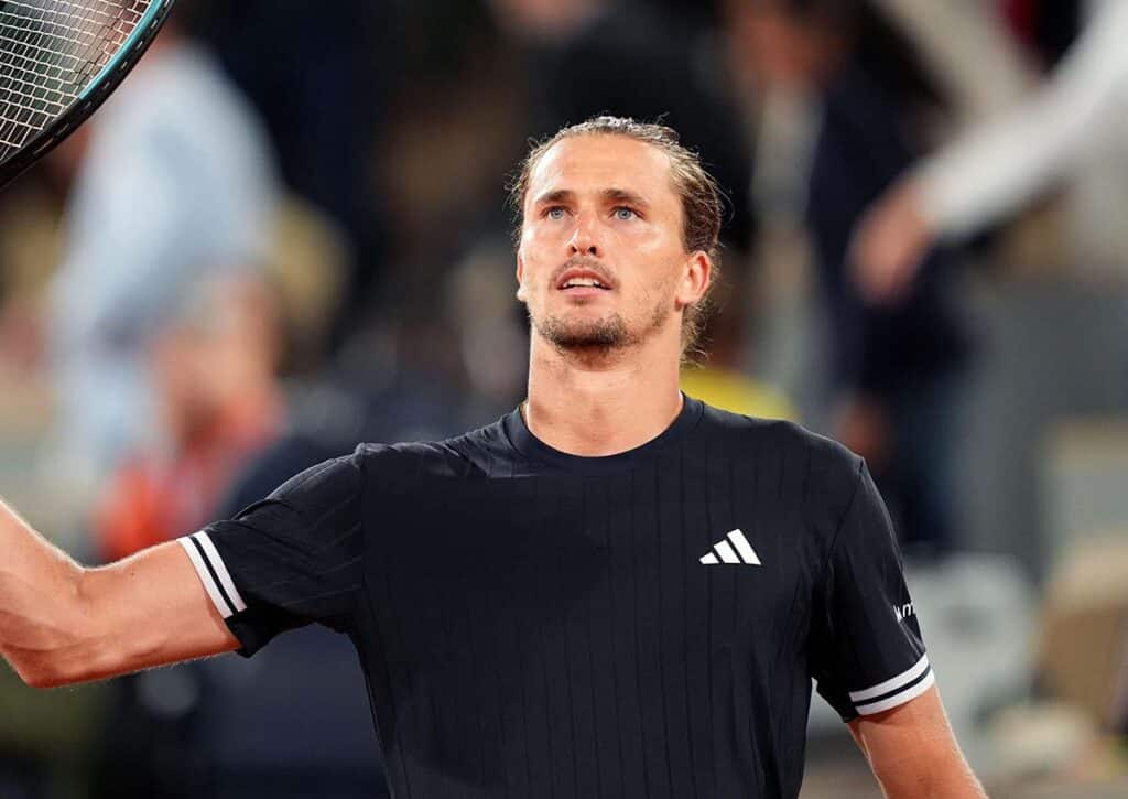 Bleibt Zverev (im Bild) bei den French Open heute auf dem Pfad in Richtung Grand-Slam-Titel Nummer eins? (© BSR Agency / Alamy Stock Photo) French Open Tipps heute 05.06.2026