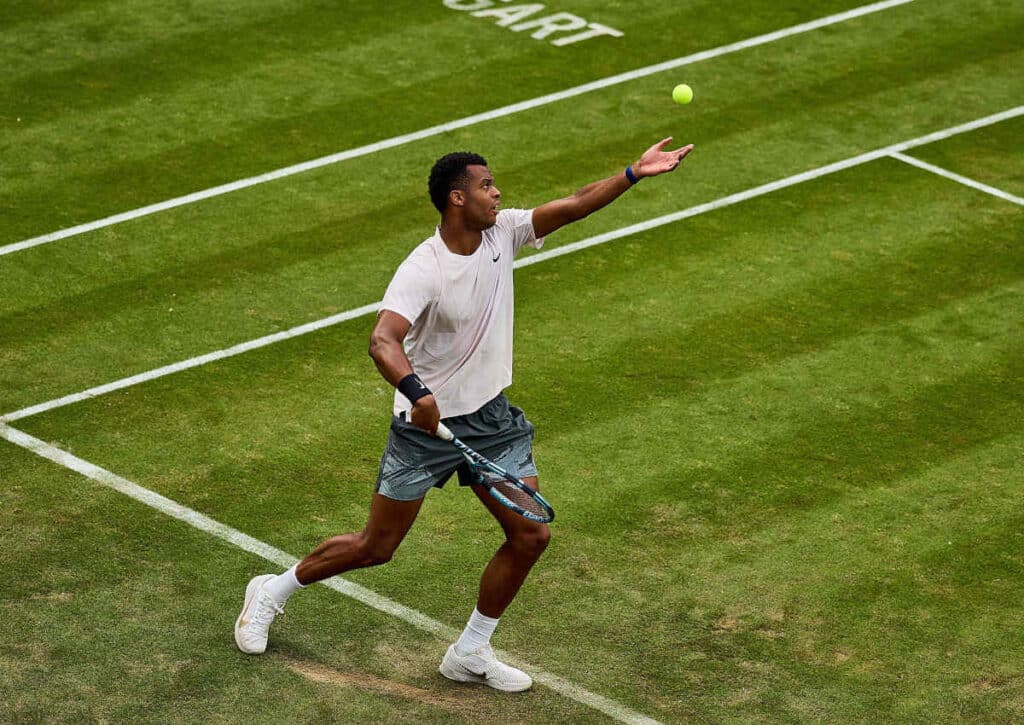 Sorgt Mpetshi Perricaard beim ATP Turnier in Stuttgart gegen Bublik für eine Überraschung? (© ZUMA Press, Inc. / Alamy Stock Photo) Sorgt Mpetshi Perricaard beim ATP Turnier in Stuttgart gegen Bublik für eine Überraschung?