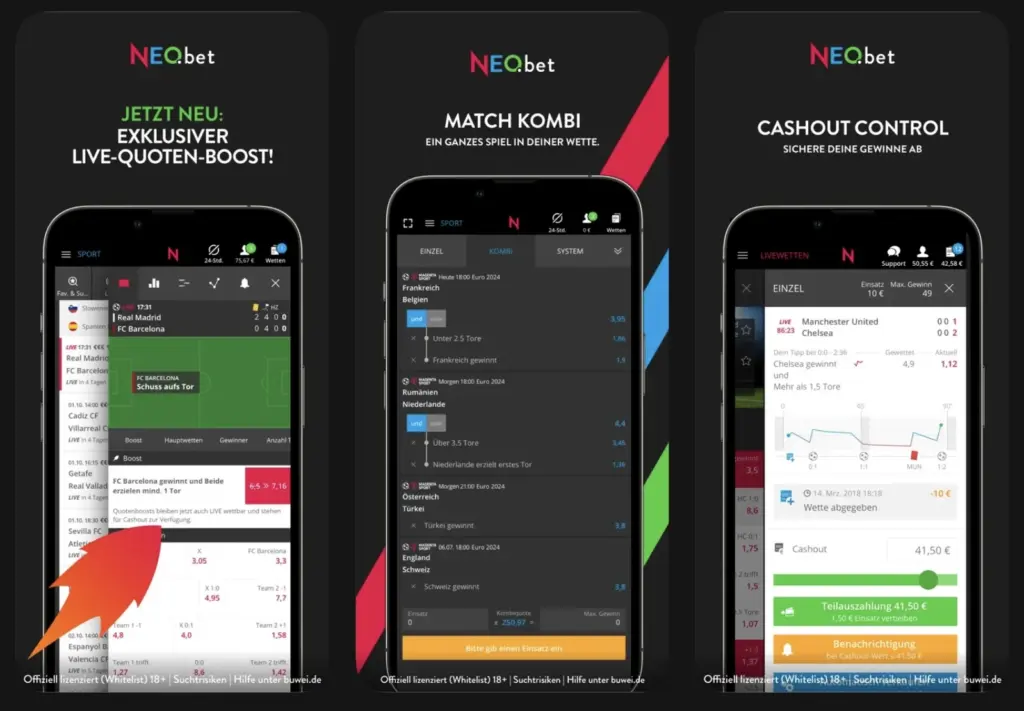 beste Wettanbieter App: Testsieger Neobet