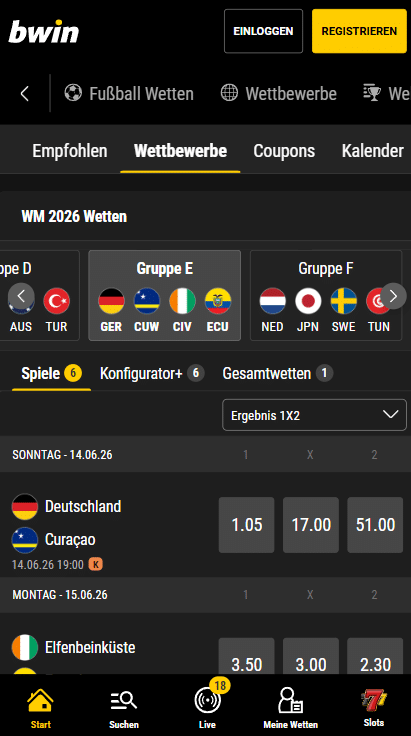 Bwin Sportwetten Bwin WM Wetten