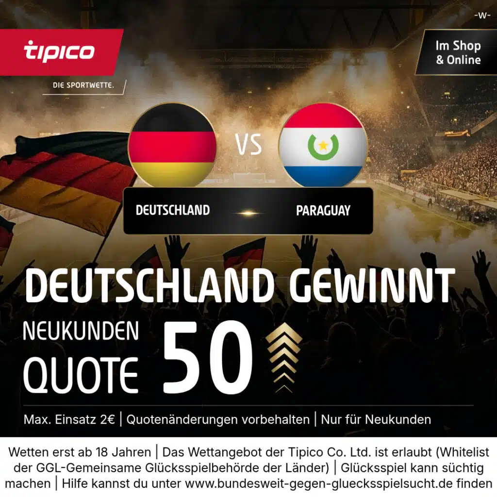 tipico deutschland paraguay quoten boost