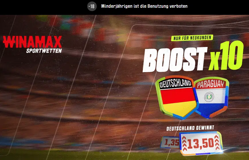 winamax deutschland paraguay quoten boost