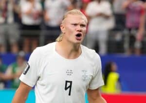 Lehrt Brasilien dem mutigen Underdog Norwegen (im Bild: Haaland) das Fürchten? (© Associated Press / Alamy Stock Photo) Brasilien Norwegen Prognose Tipp