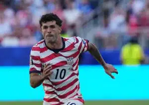 Geht der WM-Lauf von Gastgeber USA (im Bild: Christian Pulisic) auch gegen Belgien weiter? (© Associated Press / Alamy Stock Photo) USA Belgien Tipp