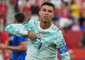 Bei den WM Achtelfinale Ergebnis Tipps ist die Frage nach der Leistung von Portugal (im Bild: Ronaldo) besonders spannend! (© Associated Press / Alamy Stock Photo) WM 2026 Ergebnis Tipps Achtelfinale