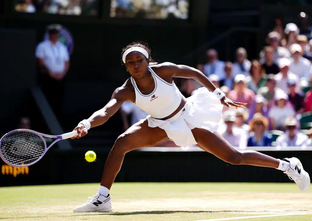 Gehen die Wimbledon Tipps heute am 09.07.2026 auf zwei lange Spiele auf (im Bild: Coco Gauff)? (© PA Images / Alamy Stock Photo) Coco Gauff Wimbledon 2026