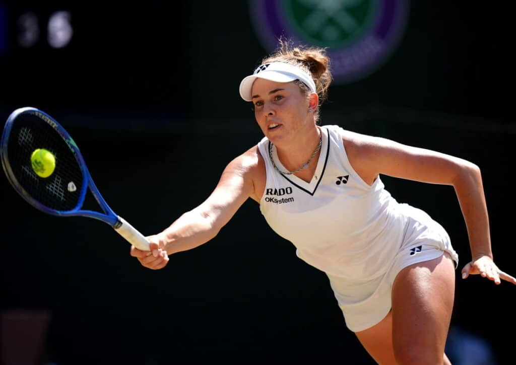 Ist für Marta Kostyuk gegen Linda Nosková (im Bild) im Wimbledon-Semifinale Endstation? (© PA Images / Alamy Stock Photo) Marta Kostyuk Linda Nosková Tipp