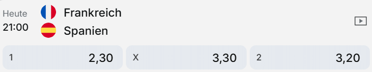 frankreich spanien wettquoten tipico