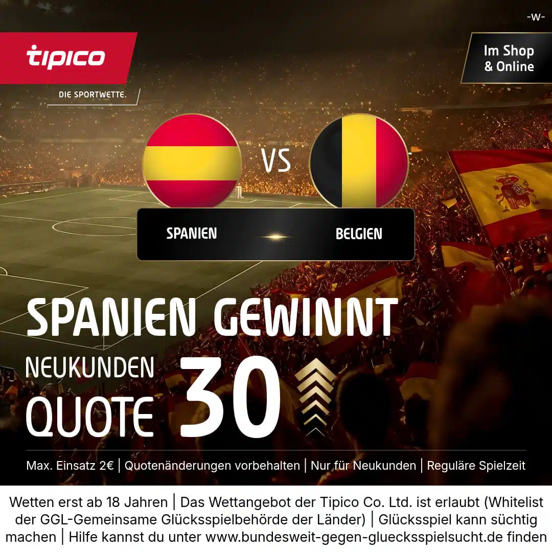tipico spanien belgien wettquote